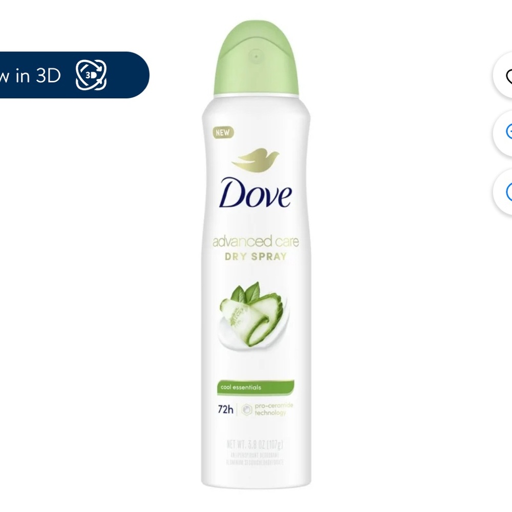 Dove Advanced Care Dry Spray - Cool Essentials